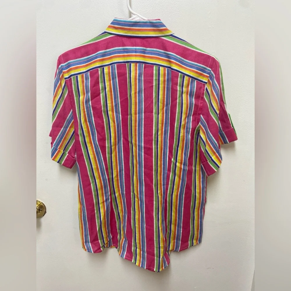 Ralph Lauren Multicolor Striped Button Down Shirt - Picture 2 of 5